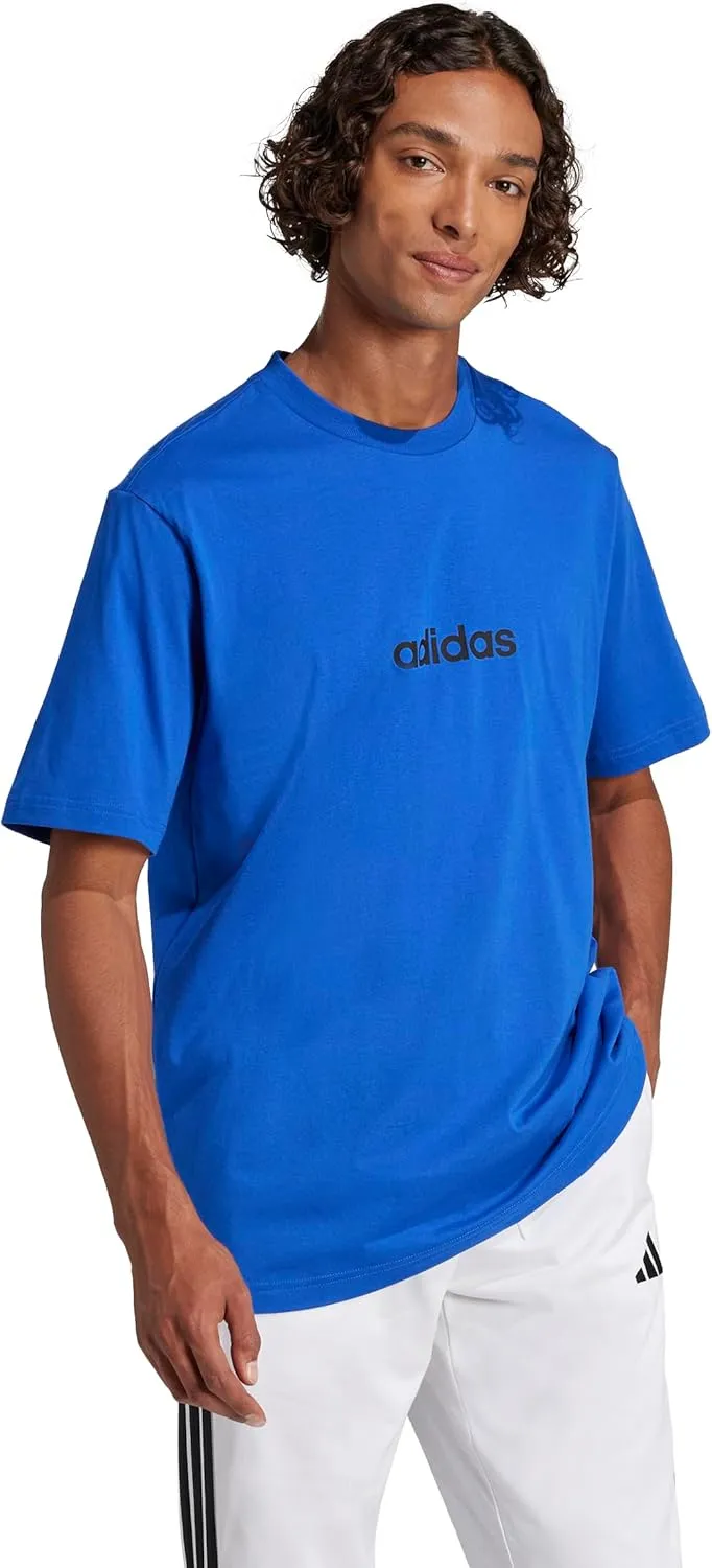 adidas Men's Essentials Linear Single Jersey T-Shirt