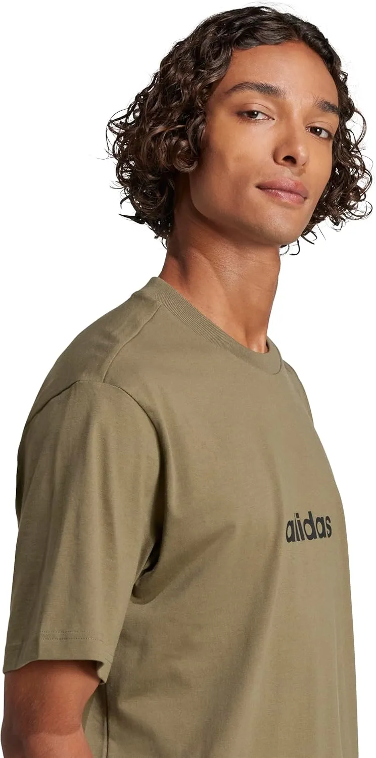 adidas Men's Essentials Linear Single Jersey T-Shirt