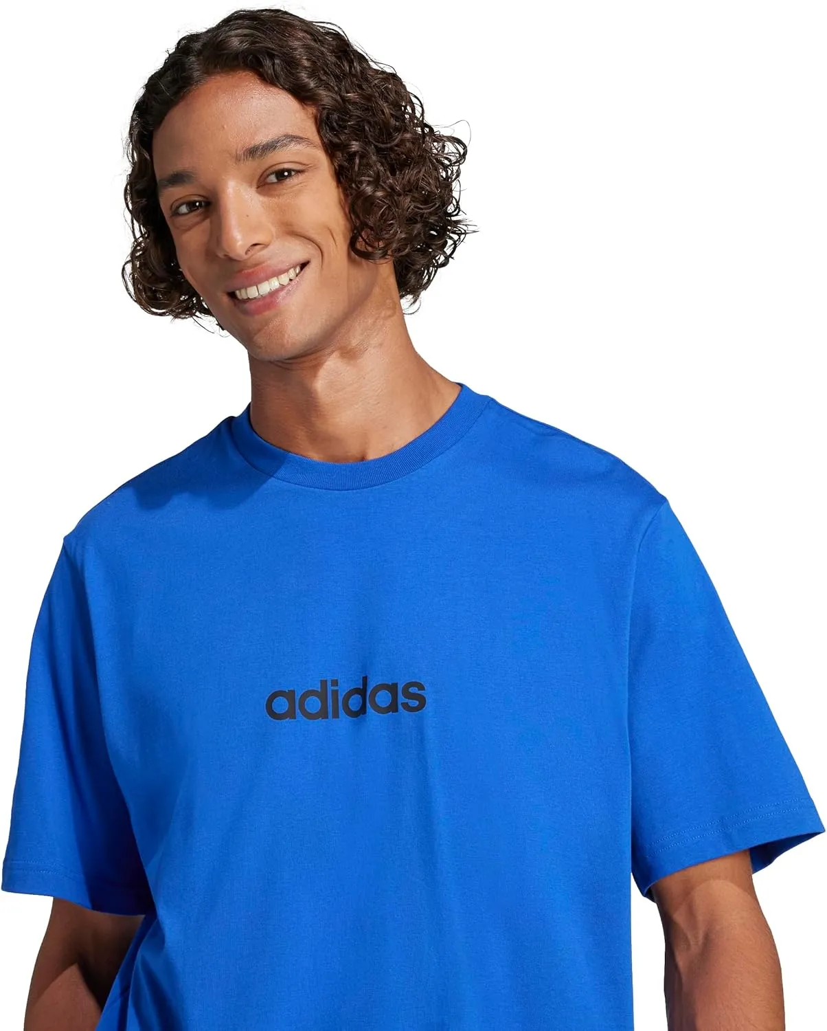 adidas Men's Essentials Linear Single Jersey T-Shirt
