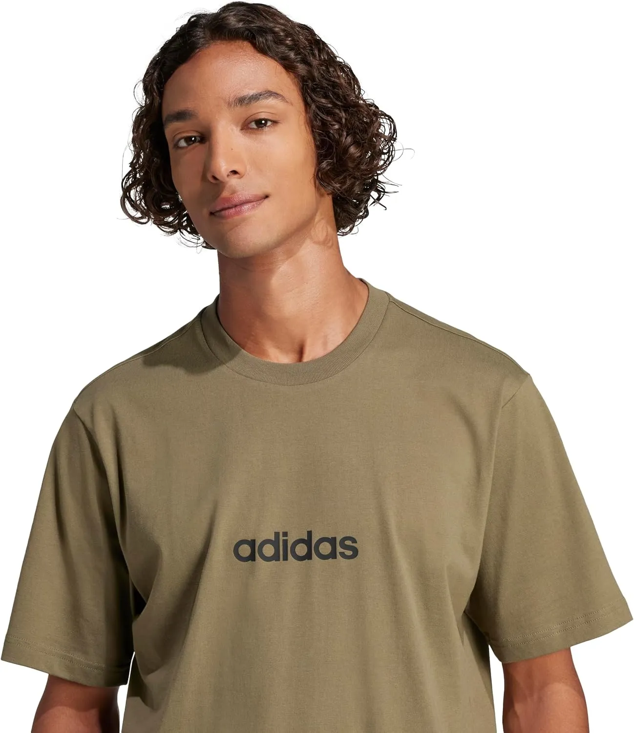 adidas Men's Essentials Linear Single Jersey T-Shirt