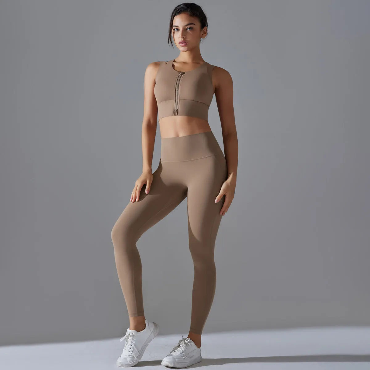 Beauty Back High Waist Yoga Two Piece Set