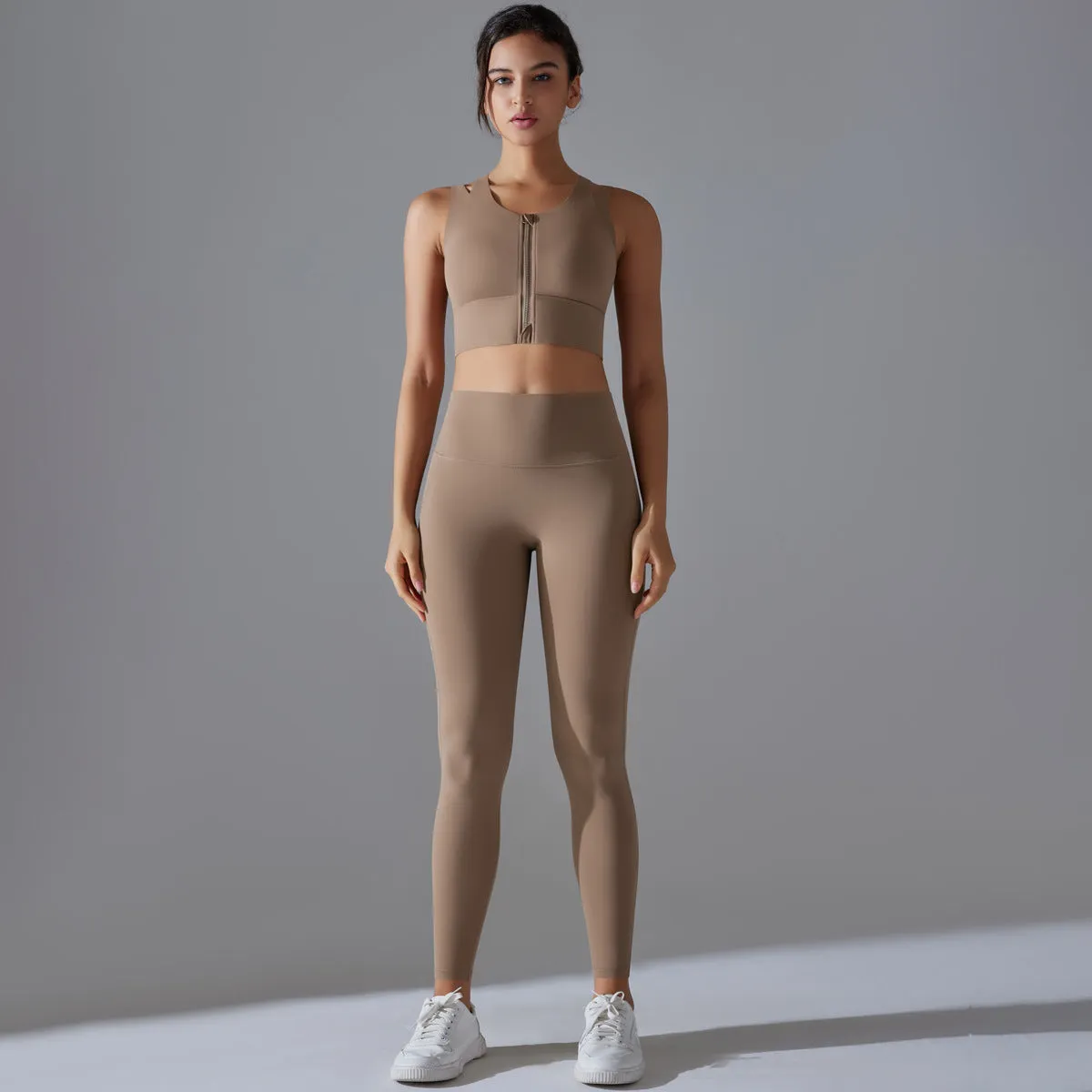 Beauty Back High Waist Yoga Two Piece Set