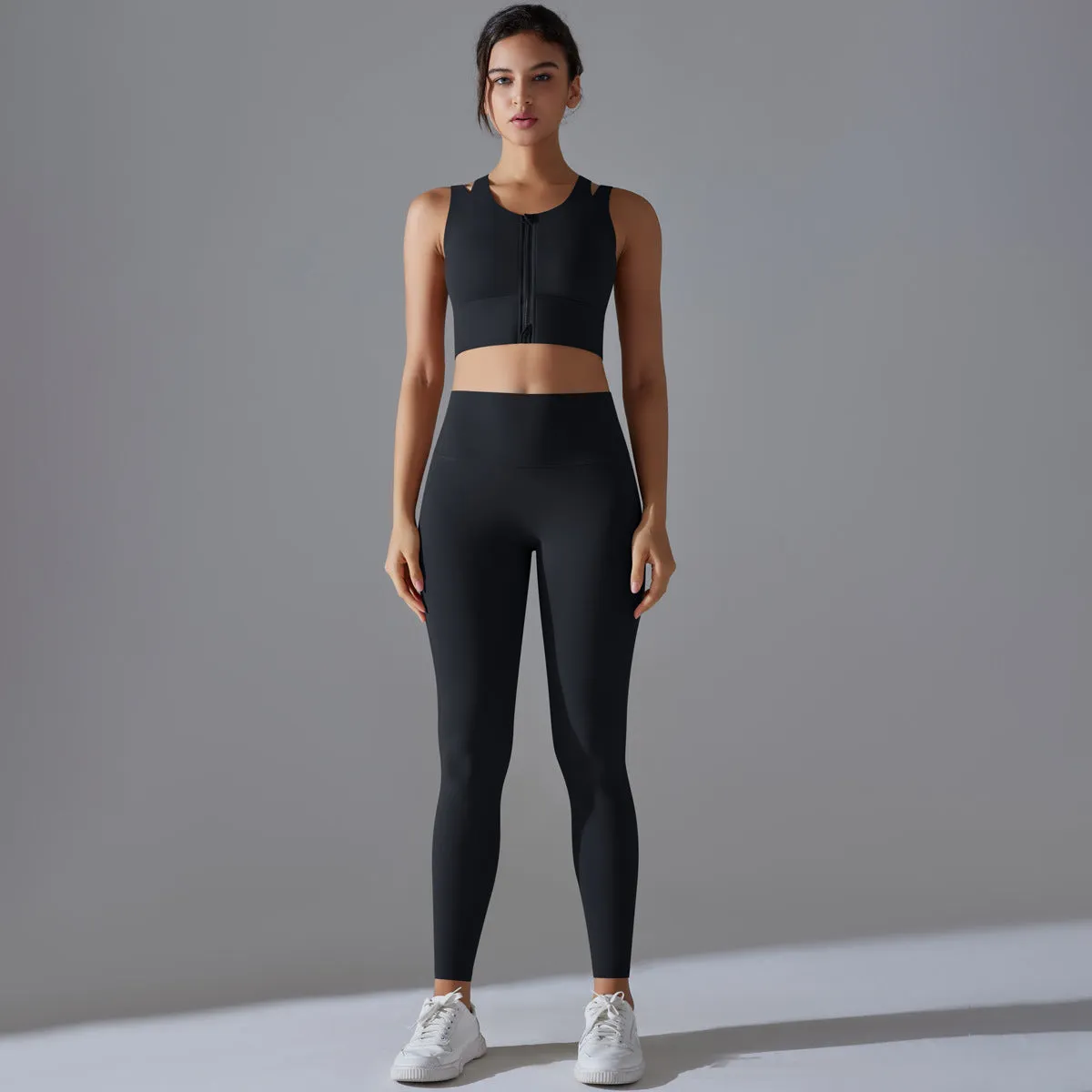Beauty Back High Waist Yoga Two Piece Set