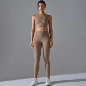 Beauty Back High Waist Yoga Two Piece Set