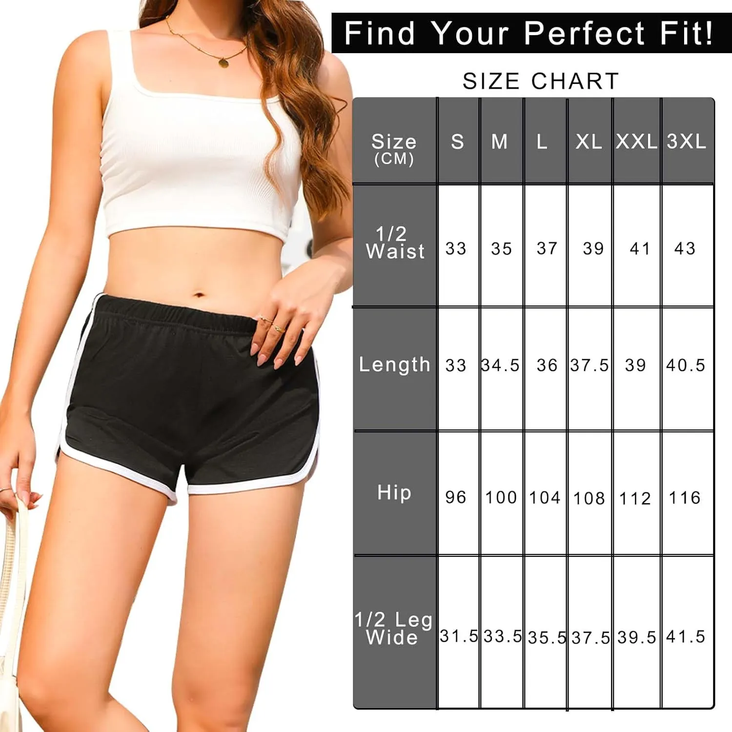 Cameway 2 Pack Women Cotton Running Athletic Shorts Gym Yoga Summer Active Dance Shorts Pants