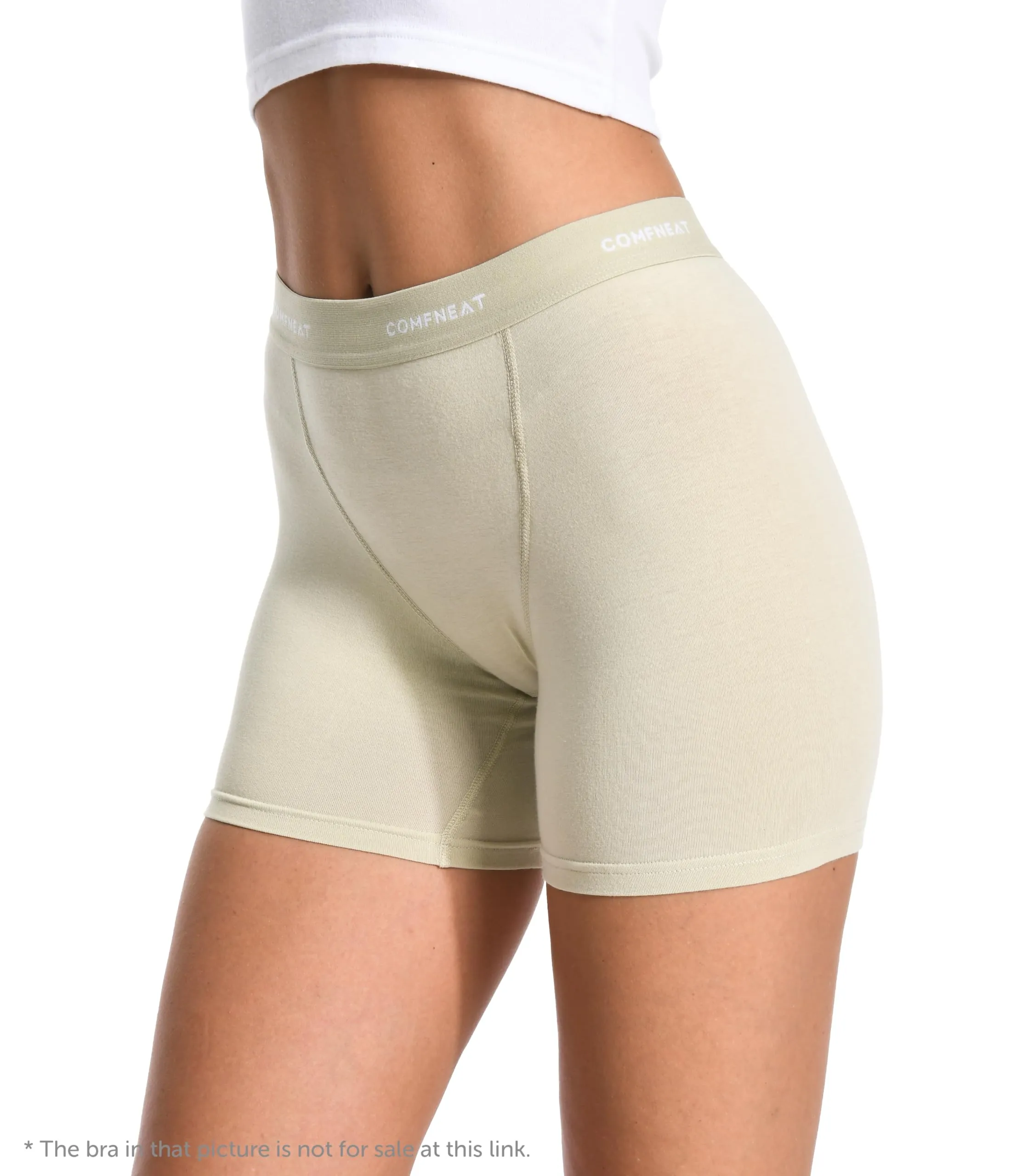 Comfneat Women's 4-Pack Boyshorts Cotton Spandex Boxer Briefs Stretchy Underwear