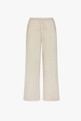 DRAWSTRING POINTELLE PANT IN GOSSAMER