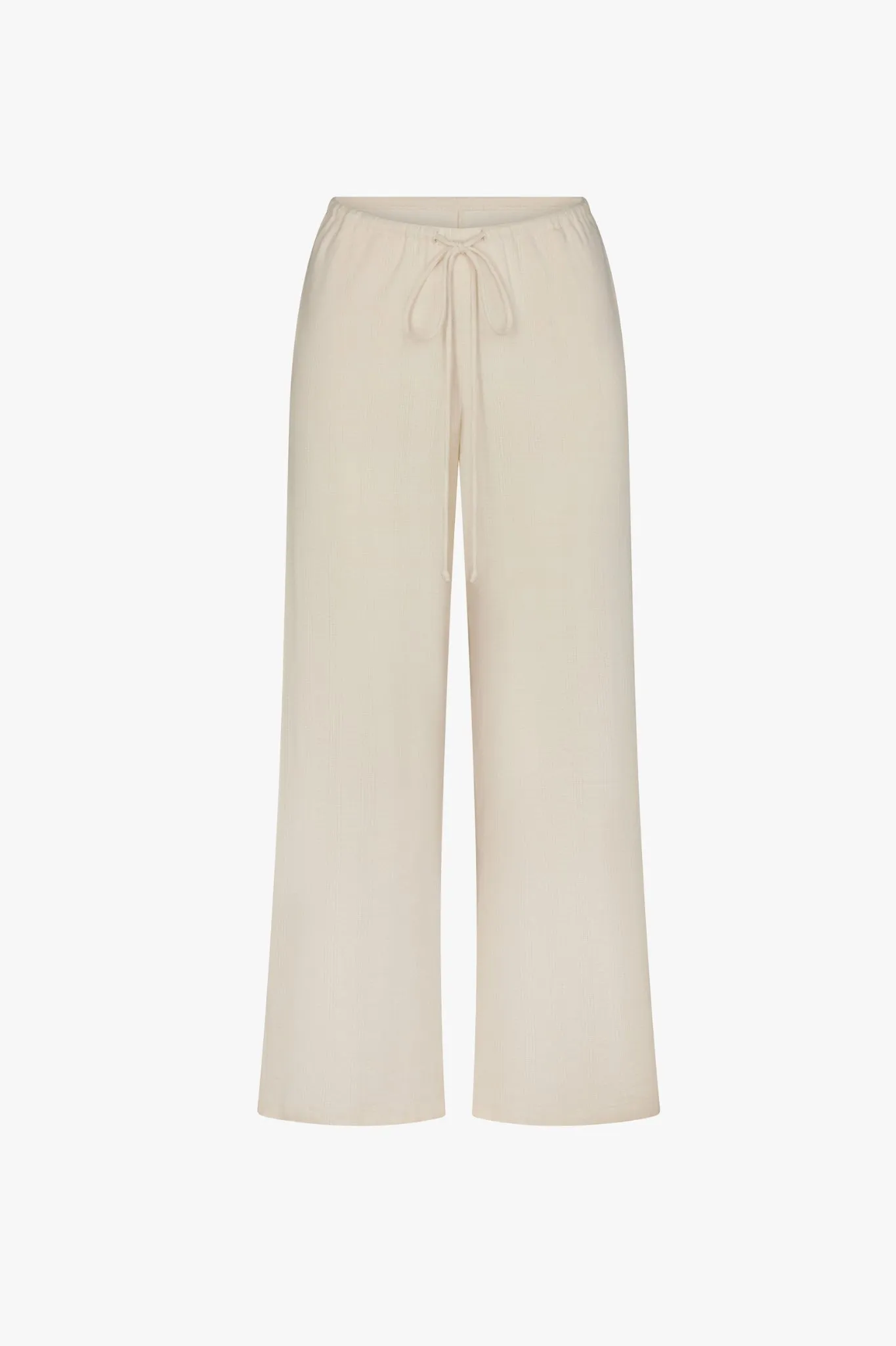 DRAWSTRING POINTELLE PANT IN GOSSAMER