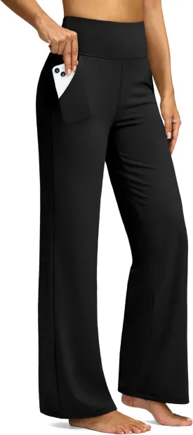 G Gradual Yoga Pants Women Wide Leg Dress Pants with Pockets High Waist Stretch Petite/Regular/Tall Casual Sweatpants Women