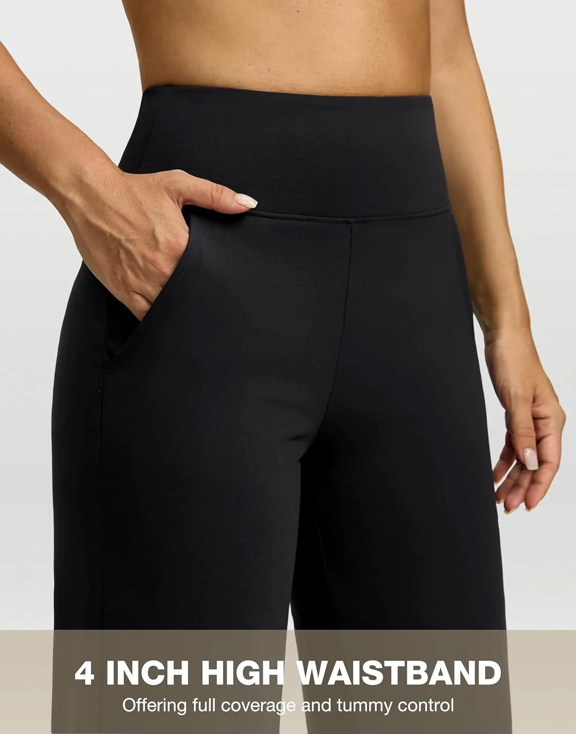 G Gradual Yoga Pants Women Wide Leg Dress Pants with Pockets High Waist Stretch Petite/Regular/Tall Casual Sweatpants Women