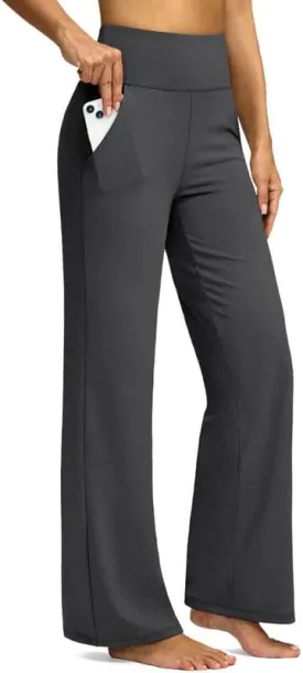 G Gradual Yoga Pants Women Wide Leg Dress Pants with Pockets High Waist Stretch Petite/Regular/Tall Casual Sweatpants Women