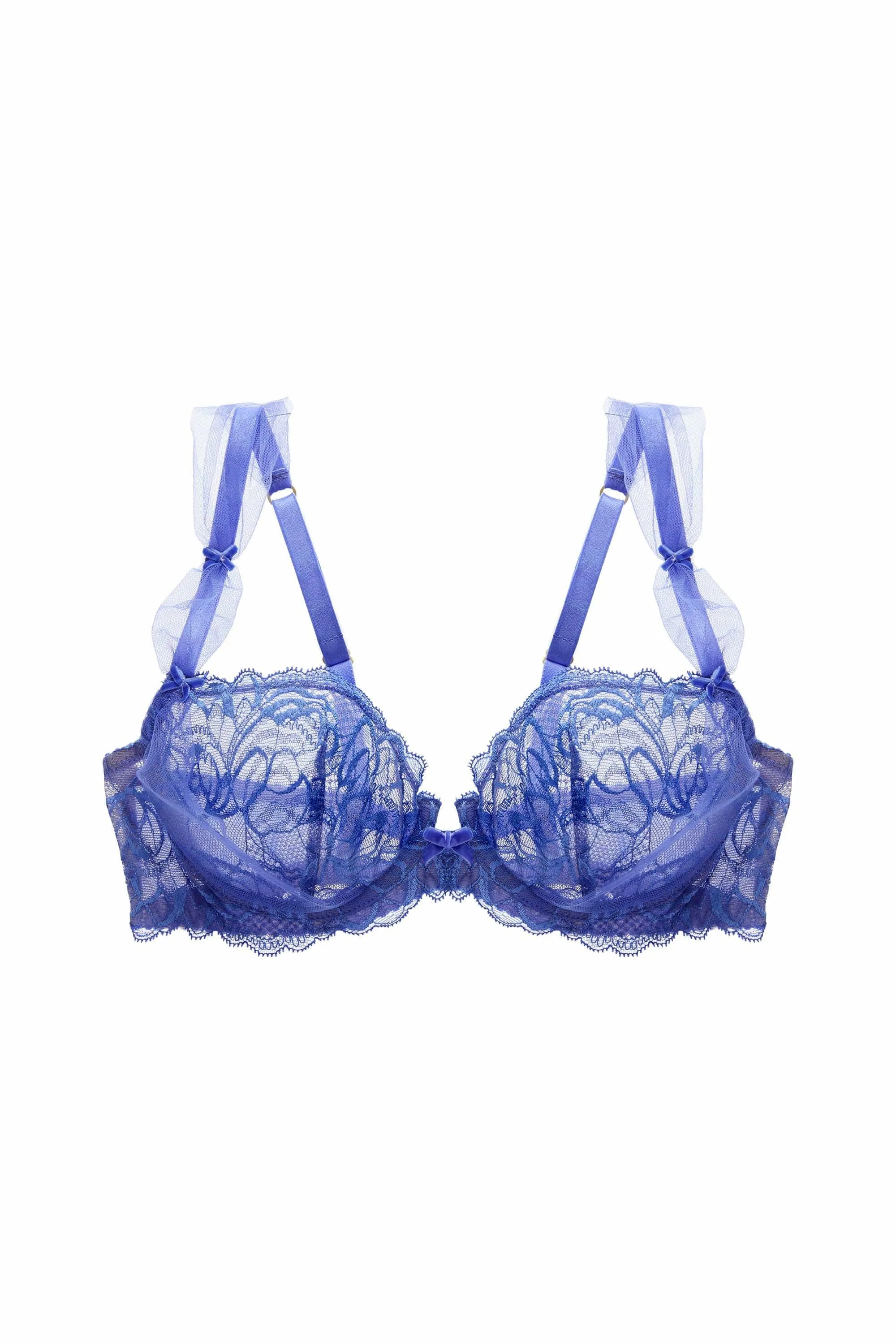 Gwendolline Blue Lace Underwire Bra