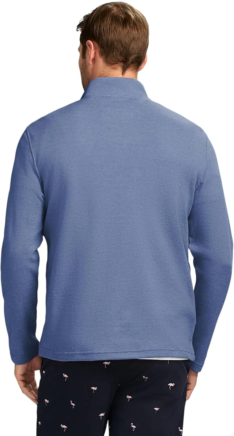 IZOD Men's Performance Comfort Quarter Zip Long Sleeve Shirt