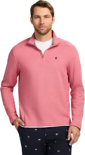 IZOD Men's Performance Comfort Quarter Zip Long Sleeve Shirt