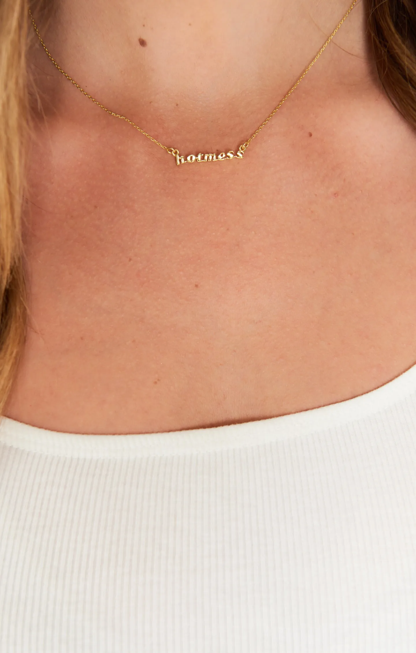 Jonesy Wood Hot Mess Necklace ~ Gold