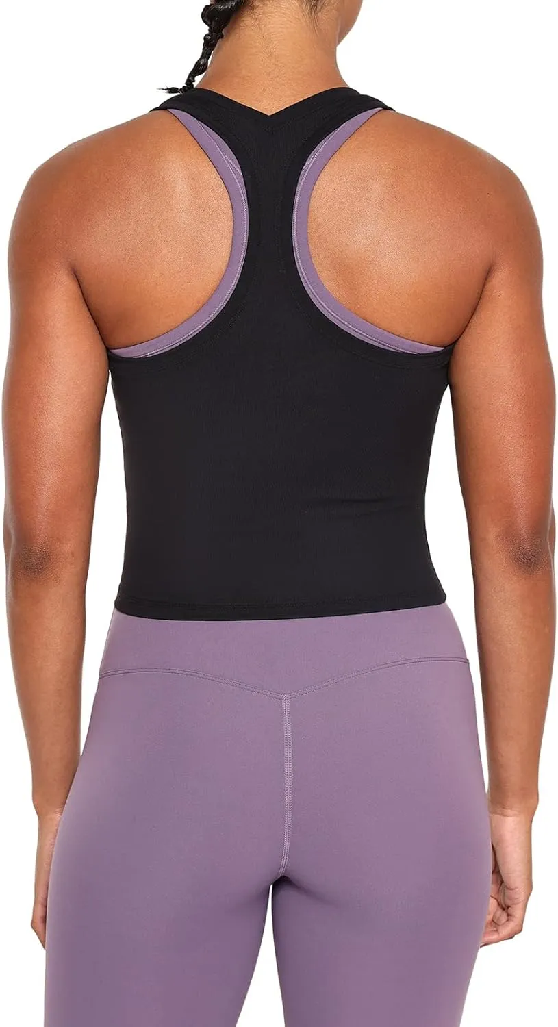 Lavento Women's Racerback Workout Tank Top Sports Yoga Tops Active Sleeveless Shirts