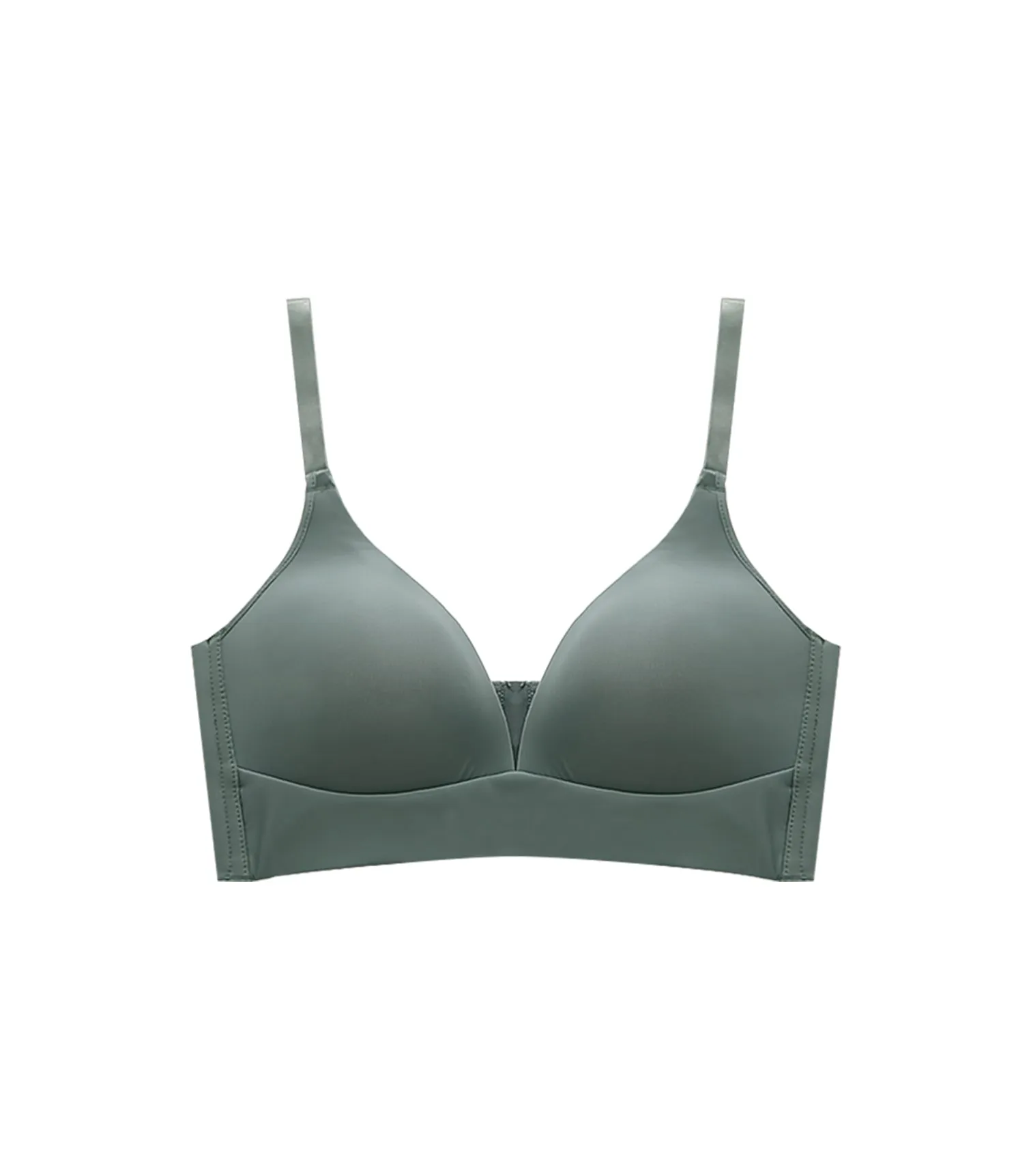 Light and Seamless Wireless Bra - No Panties Green