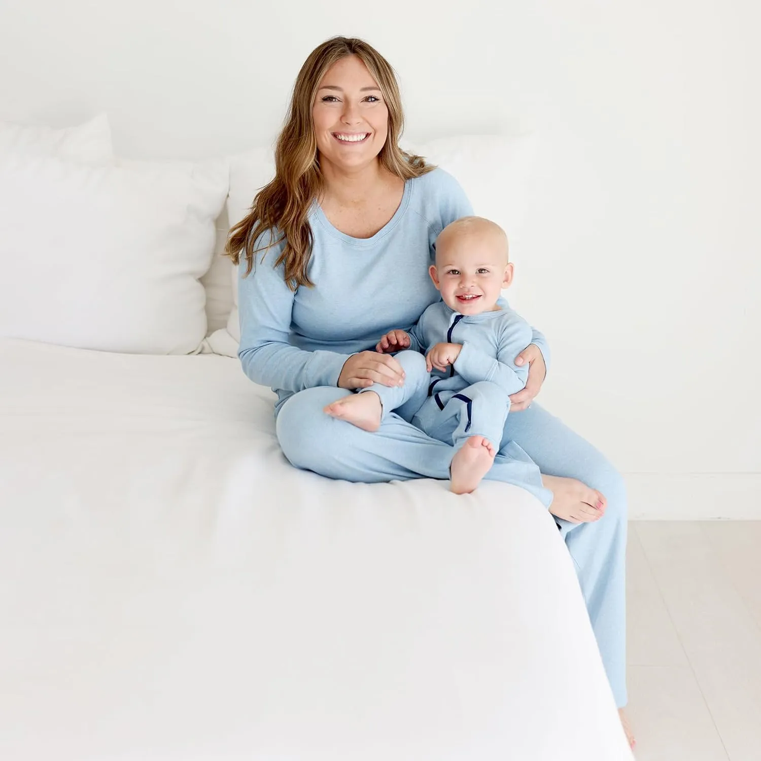PARADE Organic Snuggle Soft Melange '2-Way' Zipper Romper