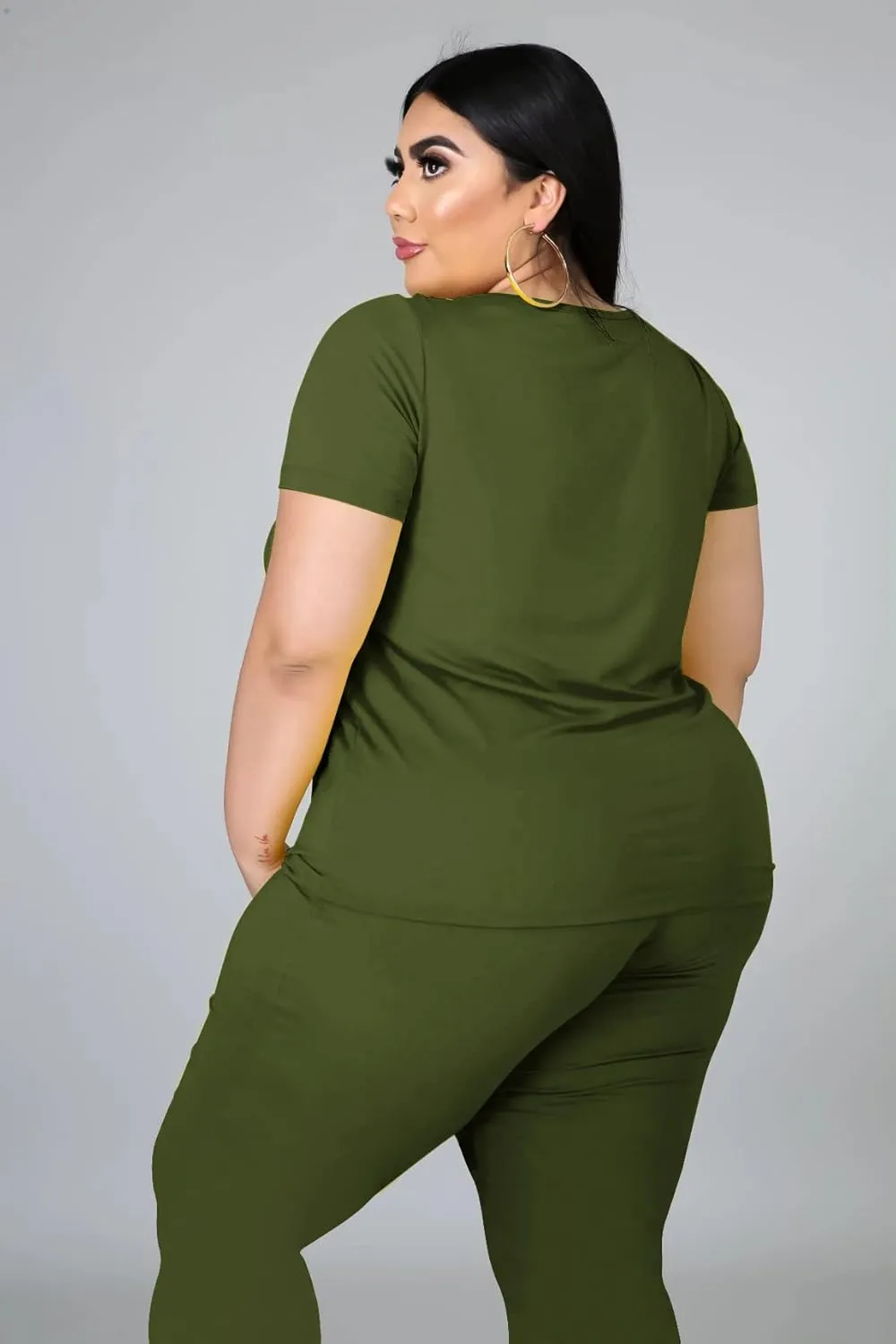 Plus Size Two Piece Outfits For Women Summer Sweatsuits Jogger Sets Casual Print Shorts Tracksuit Sets