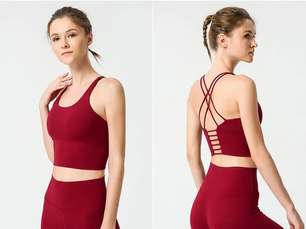 Seamless Yoga Set Yoga Top/Bra High Waist Leggings