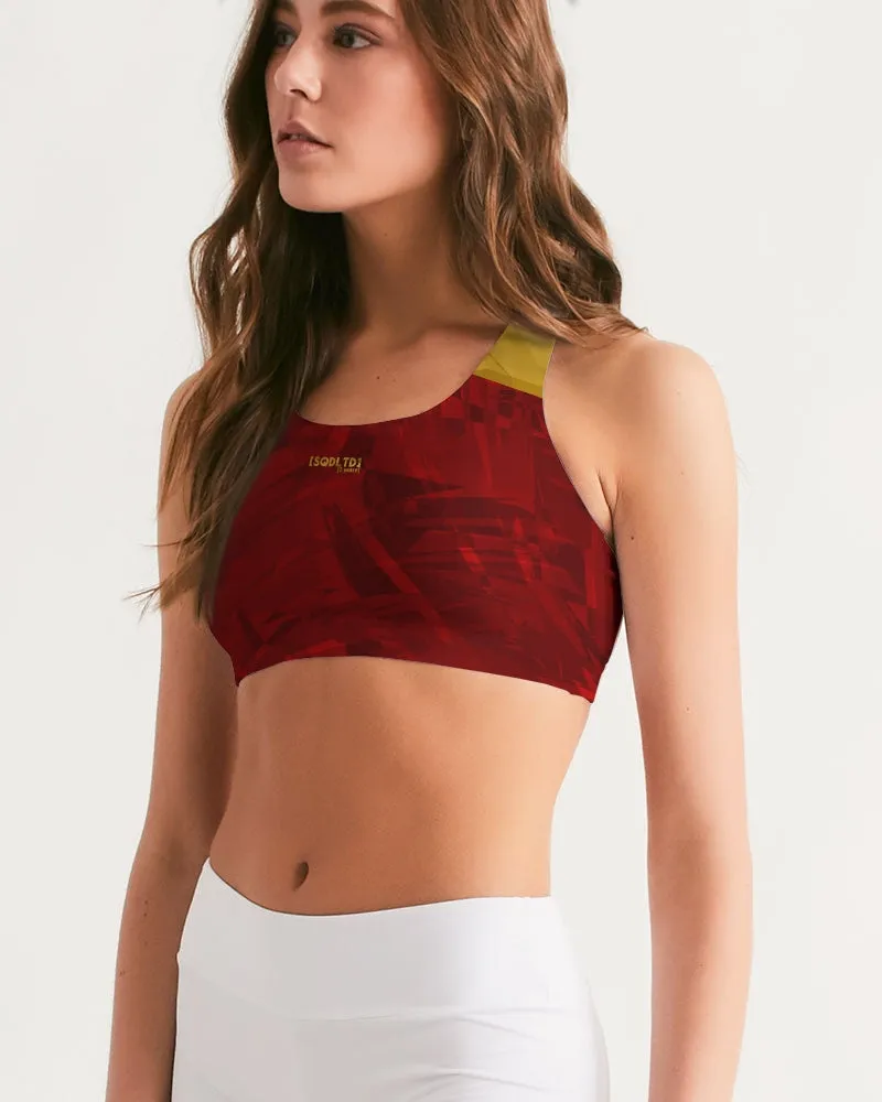 Sqdltd SB Women's Seamless Sports Bra Lava Sun