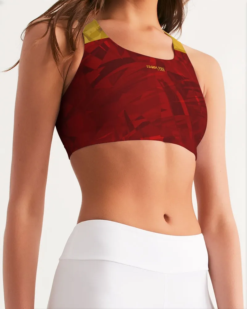 Sqdltd SB Women's Seamless Sports Bra Lava Sun