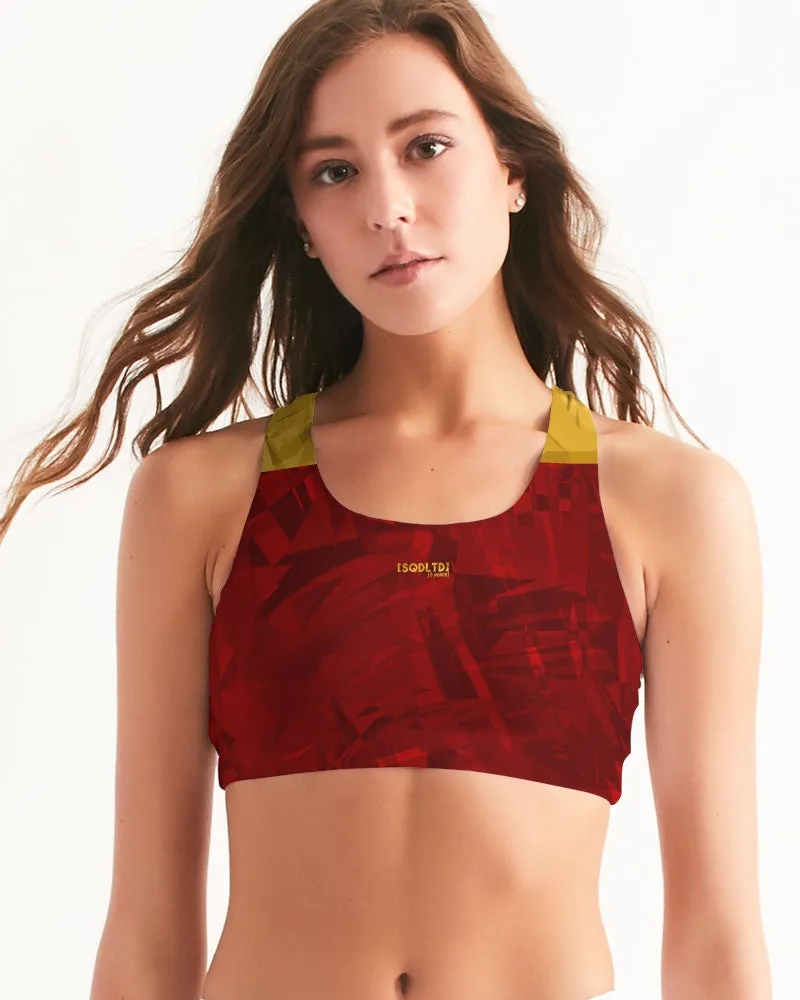 Sqdltd SB Women's Seamless Sports Bra Lava Sun