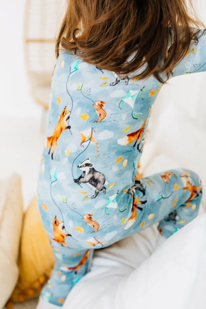 Stormy Skies Zip Romper