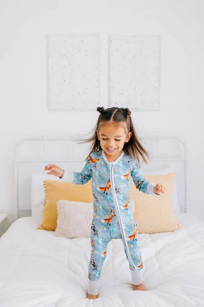 Stormy Skies Zip Romper