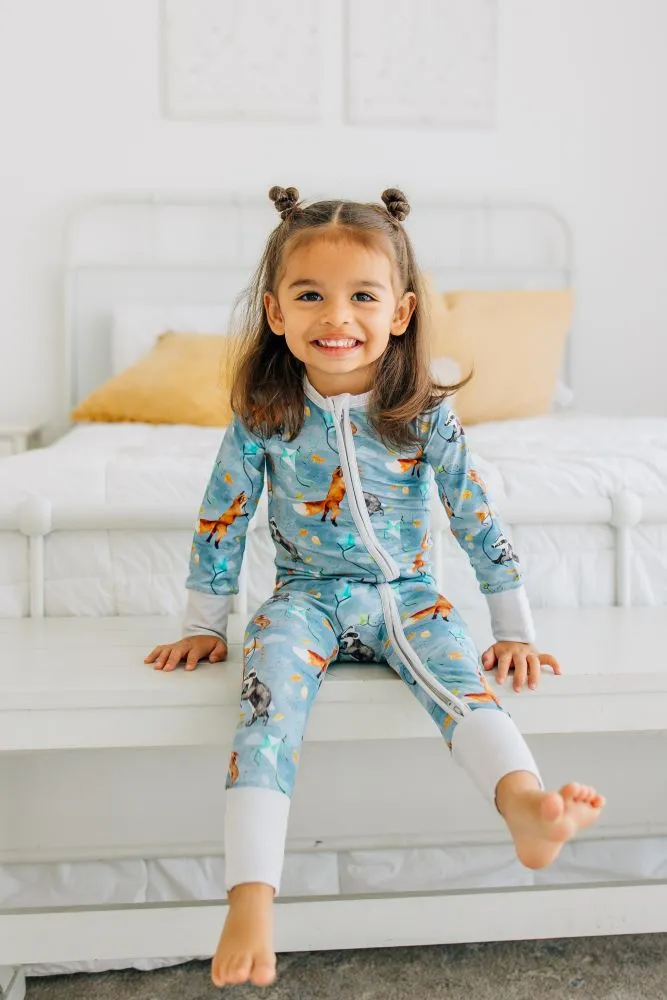 Stormy Skies Zip Romper