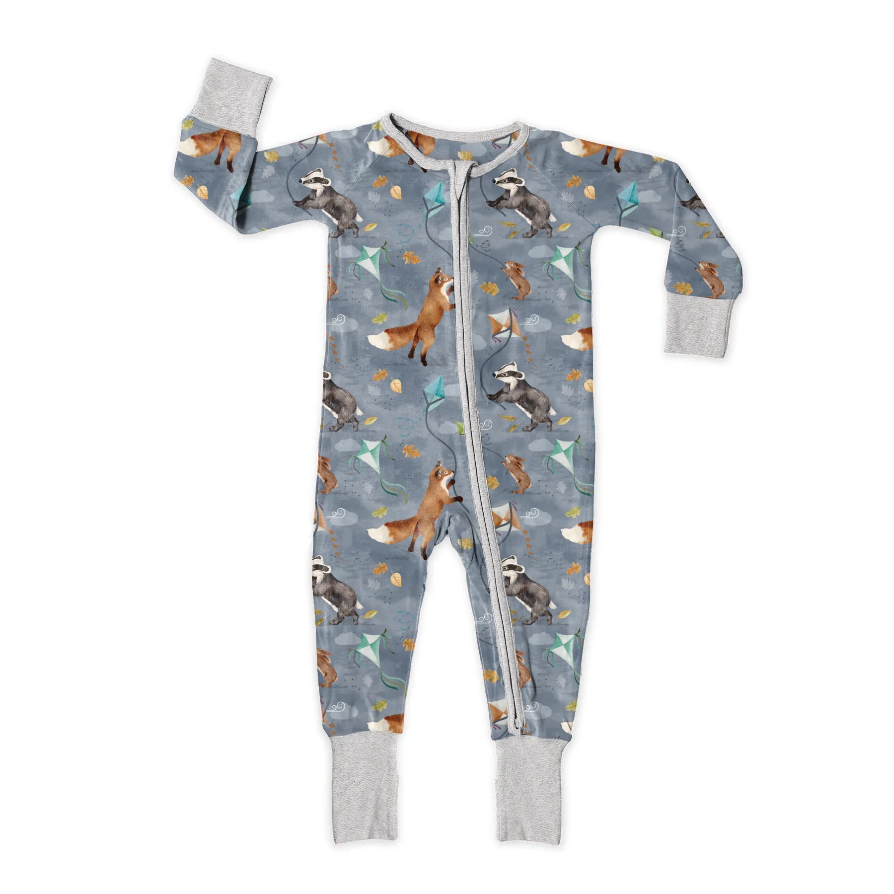 Stormy Skies Zip Romper