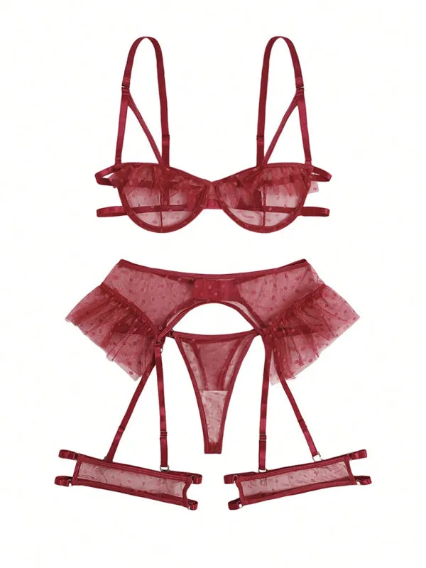 TEEK - Tempting Three-Point Bra Panty Set