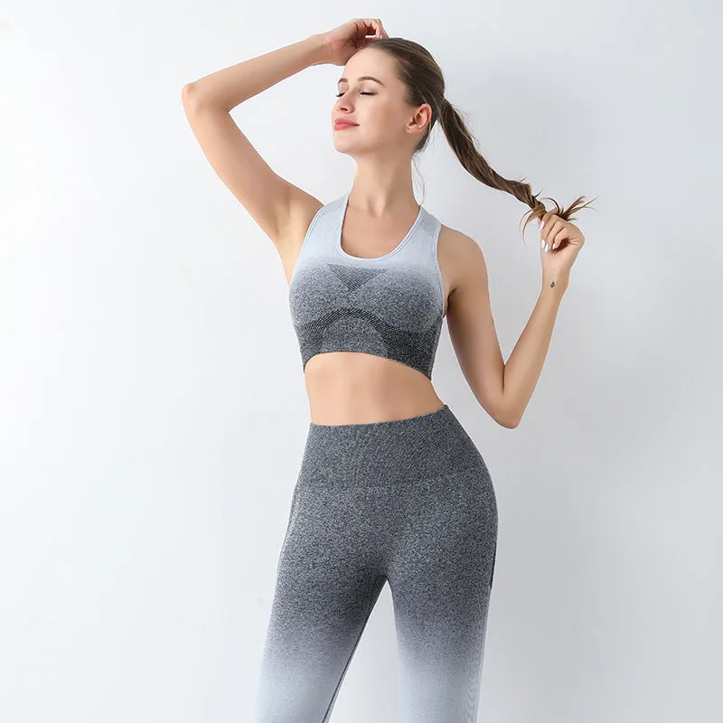 Wholesale Summer Thin High Waist Nylon Fitness Exercise Set
