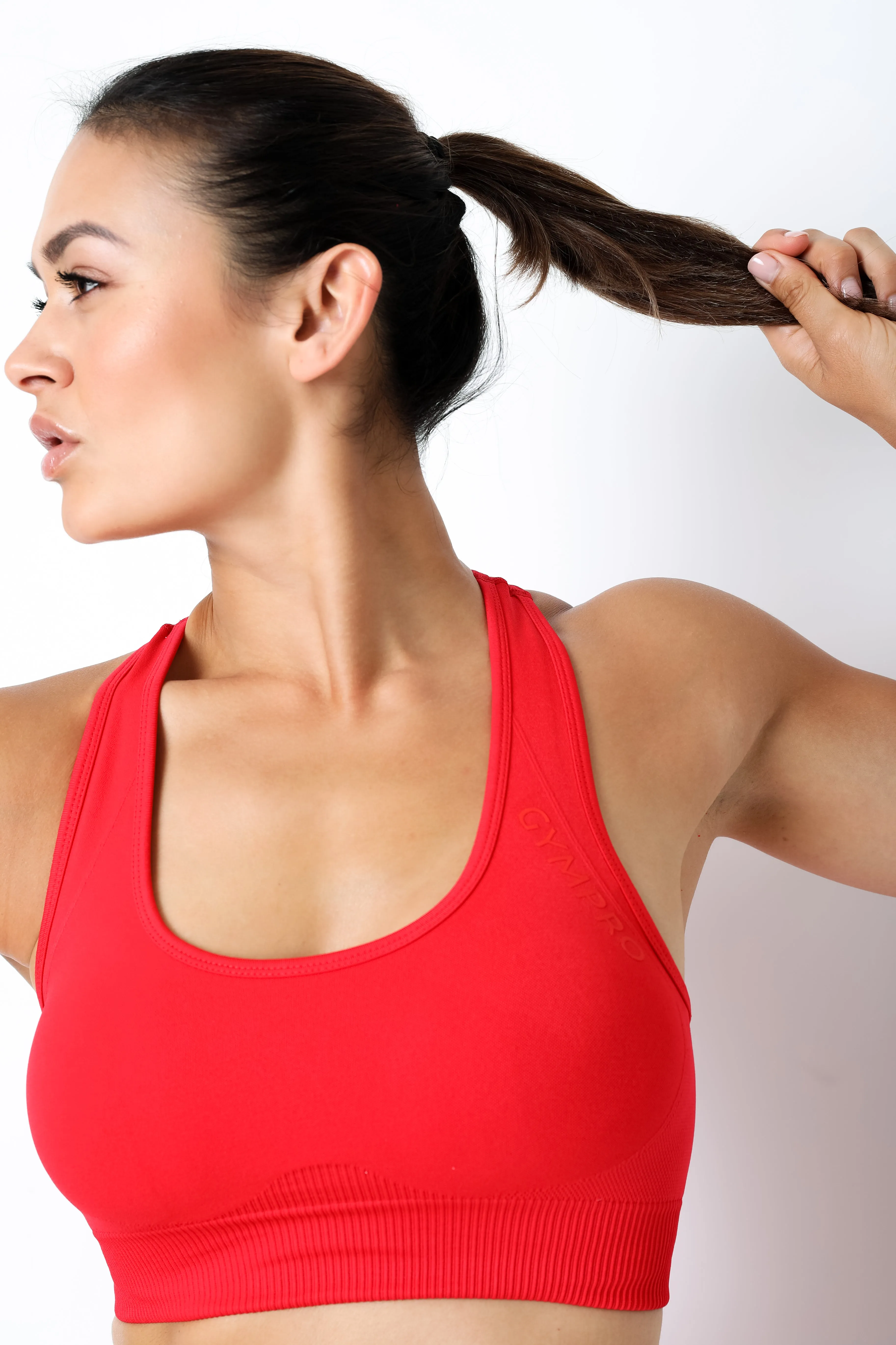Womens - Lili Seamless Sports Bra - Red