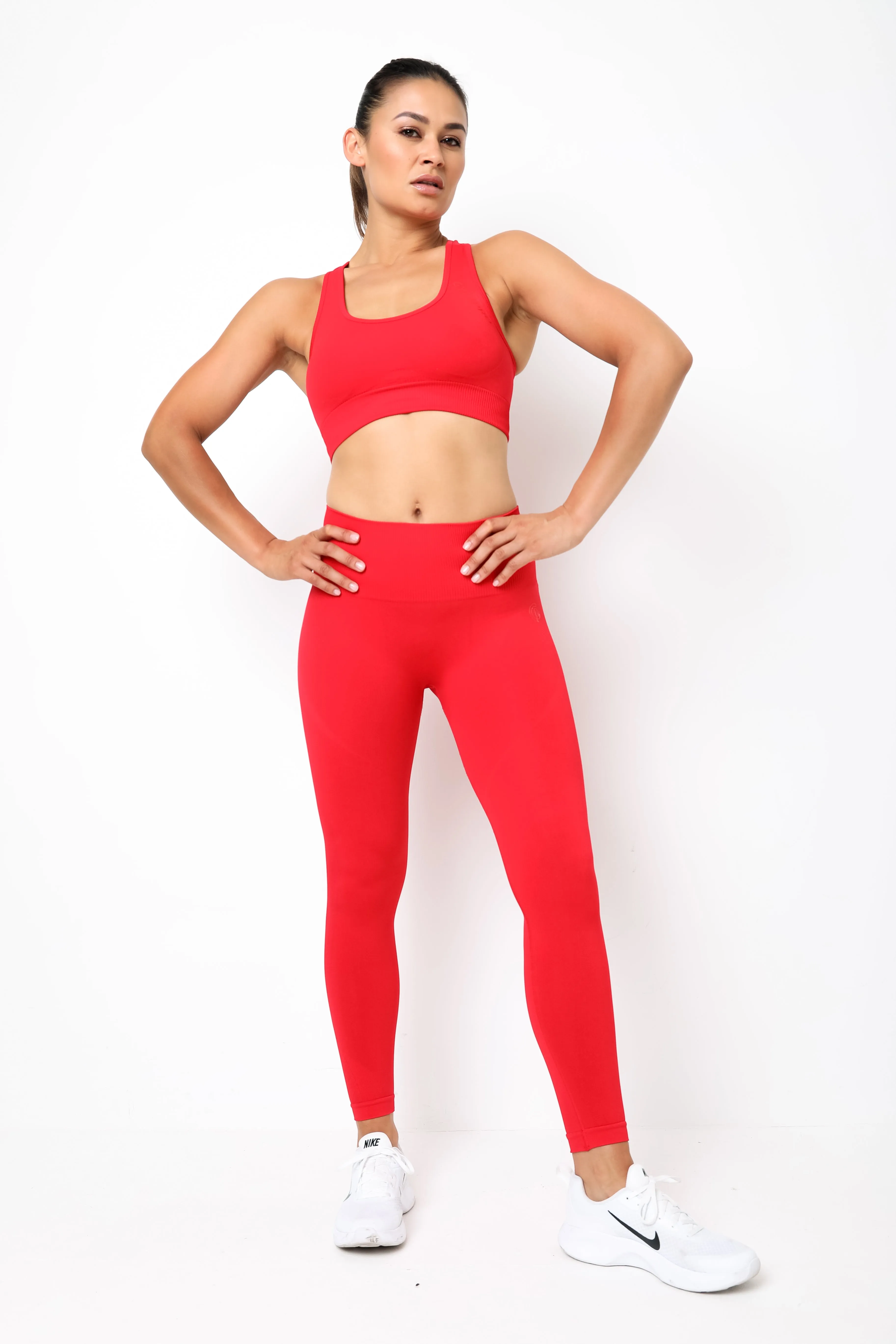 Womens - Lili Seamless Sports Bra - Red